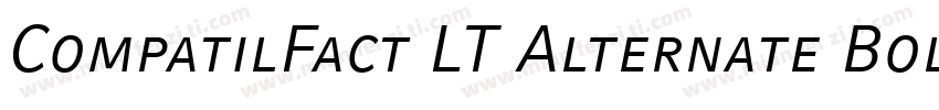 CompatilFact LT Alternate Bold Small Caps字体转换